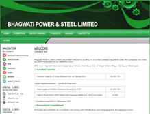 Tablet Screenshot of bhagwatipower.com